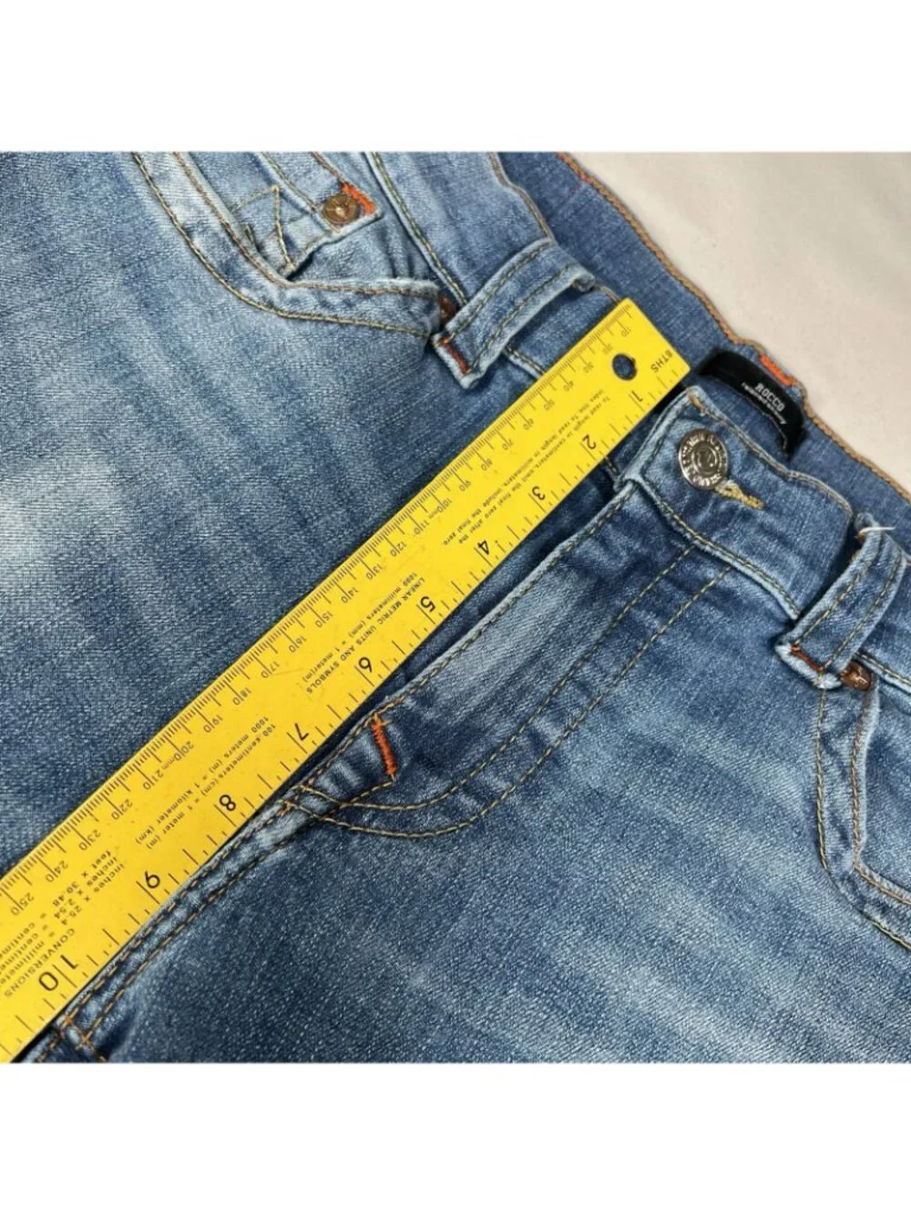 True Religion Men's Rocco Relaxed Skinny Jeans 32 x 32 Medium Wash Stretch